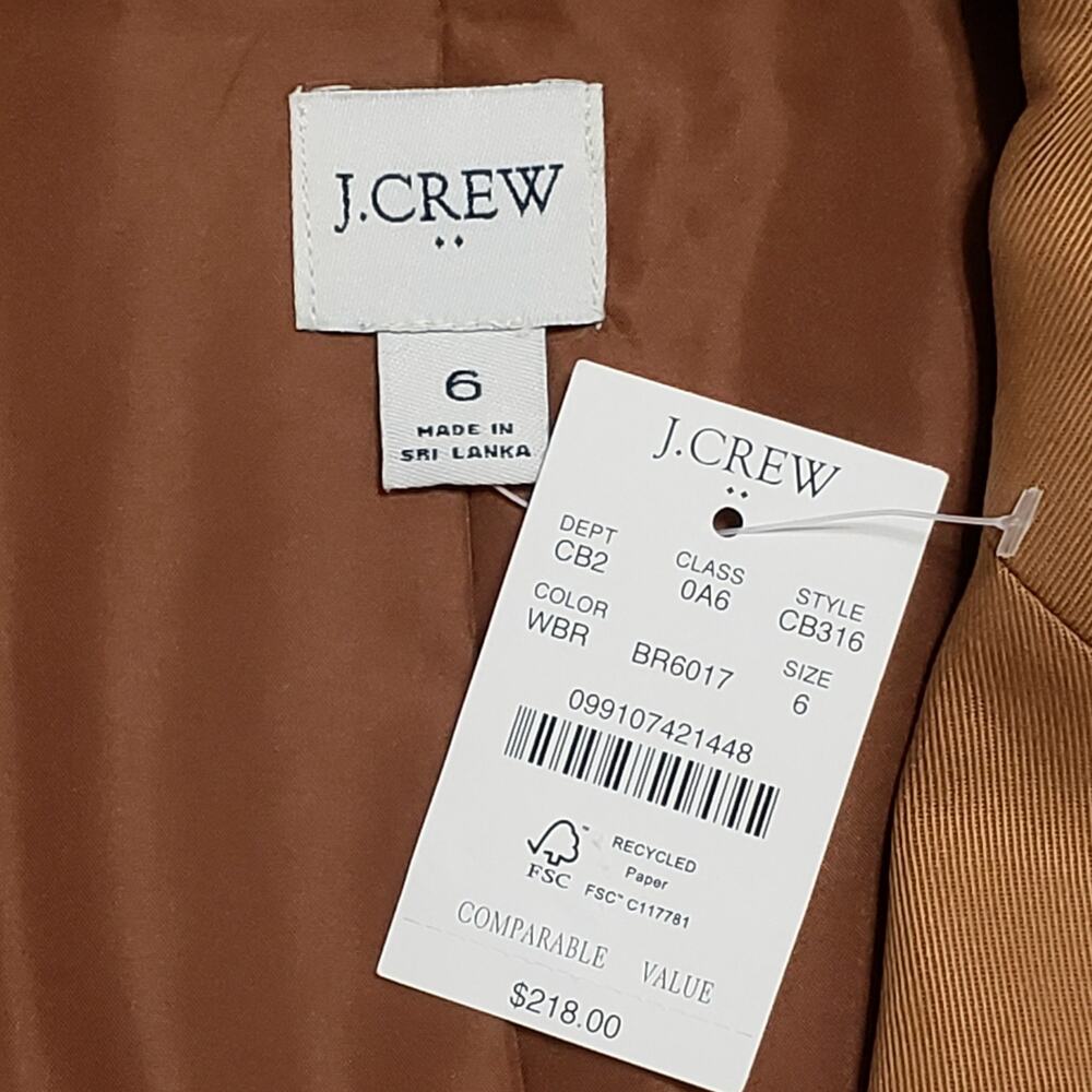 Nwt J. Crew Factory Drapey Twill Double-Breasted … - image 7